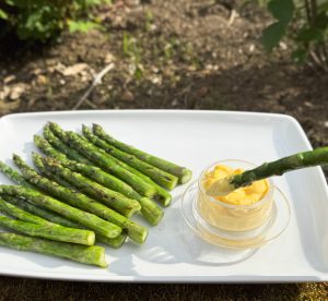 BBQ and Griddled asparagus