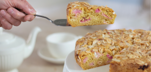 Easy delicious rhubarb cake