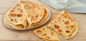 Mellow Yellow 4-ingredient flatbreads